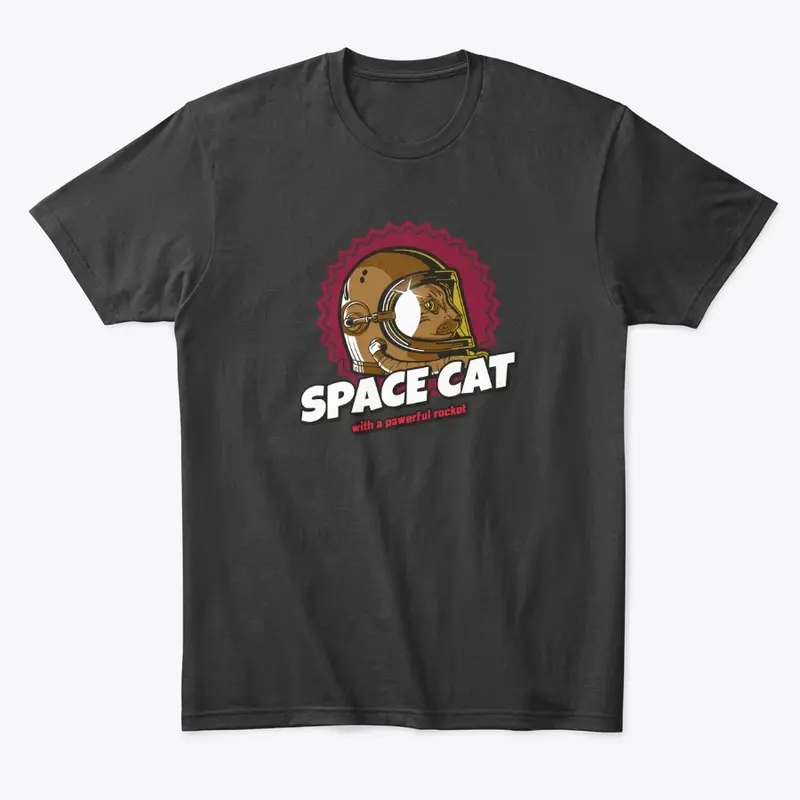 Space Cat, with a pawerful rocket